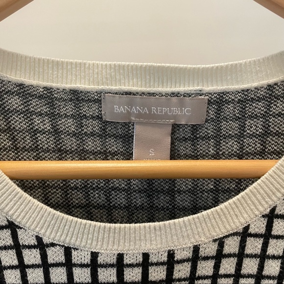 Banana Republic Windowpane Peplum sweater - Picture 3 of 4
